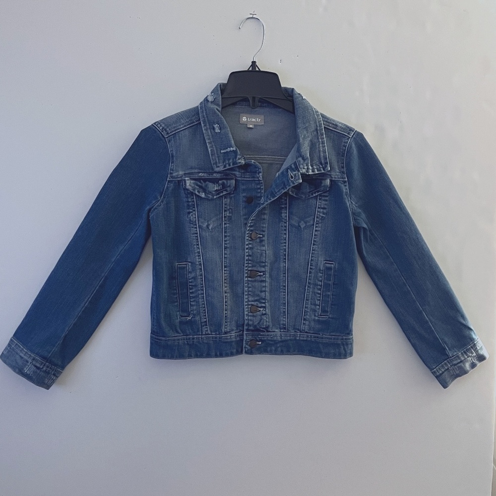 Tractr Girls Denim / Jean Jacket Size Medium - NEW